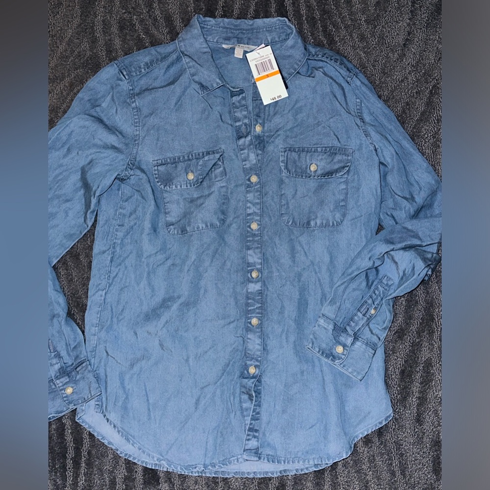 Lucky Brand Denim Top NWT XS